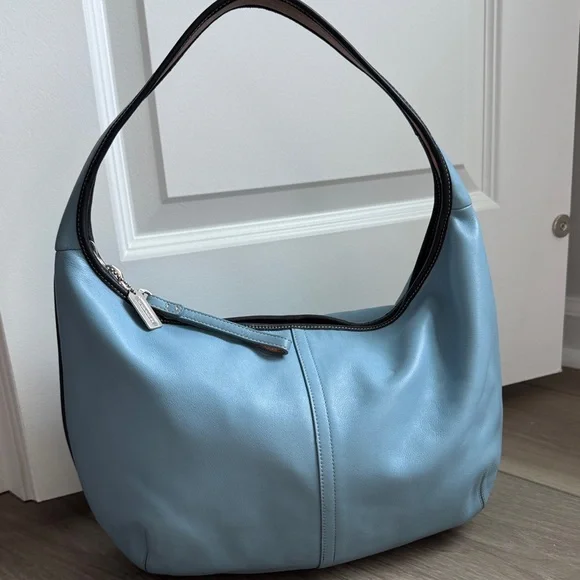 Coach Blue Hobo Shoulder Bag - Picture 3 of 7
